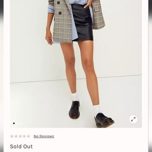 Free people Modern Femme Vegan Leather Mini Skirt